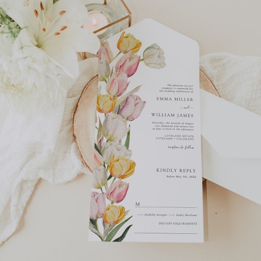 Tulip All in One Wedding Invitation