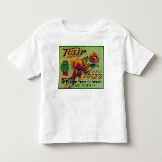 Tulip Apple Crate LabelYakima, WA Kinder Shirts (Voorkant)