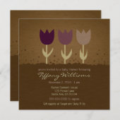Tulip Baby shower Uitnodiging (Voorkant / Achterkant)