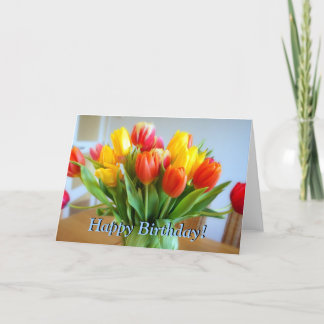 Tulip Birthday Kaart
