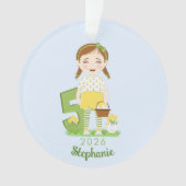 Tulip Birthday Ornament (voorkant)