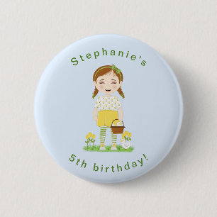 Tulip Birthday Ronde Button 5,7 Cm