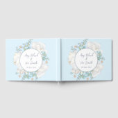 Tulip Blue Floral Wedding Gastenboek (Volledig)