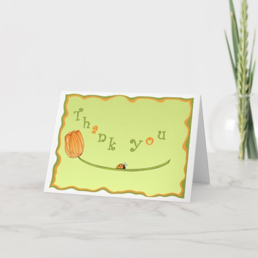 Tulip Carte de remerciements (Devant)