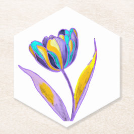 Tulip Coaster Kartonnen Onderzetters