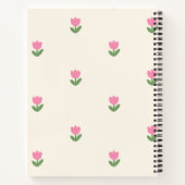 Tulip Dreams Carnet couverture 🌷 ✨ - motif floral (Dos)