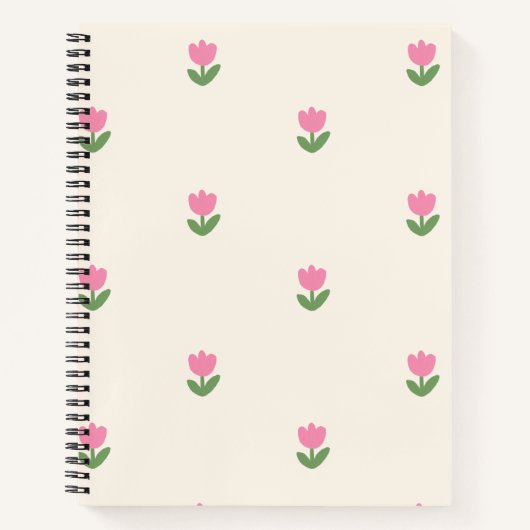 Tulip Dreams Carnet couverture 🌷 ✨ - motif floral (Devant)