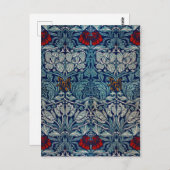 Tulip en Roos, William Morris Briefkaart (Voorkant / Achterkant)