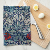 Tulip en Roos, William Morris Theedoek (Quarter Fold)