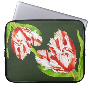 Tulip Estella Rijnveld op een laptophoes Laptop Sleeve