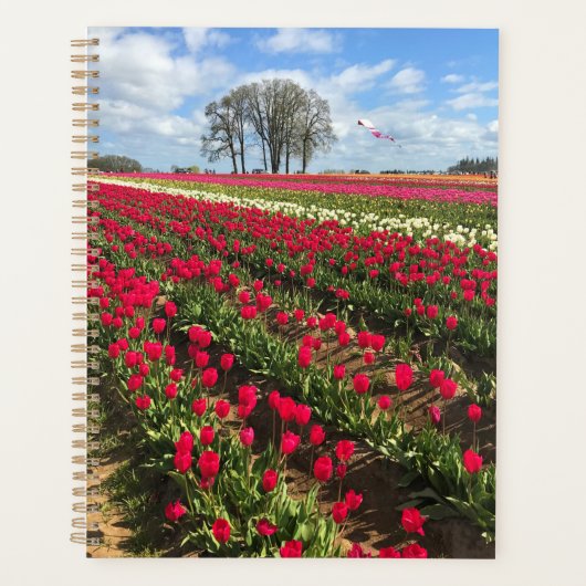 Tulip Field met Kite, Oregon Planner (Voorkant)
