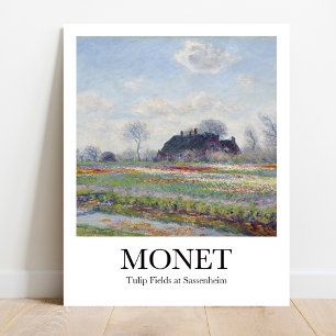 Tulip Fields op Sassenheim door Claude Monet Poster
