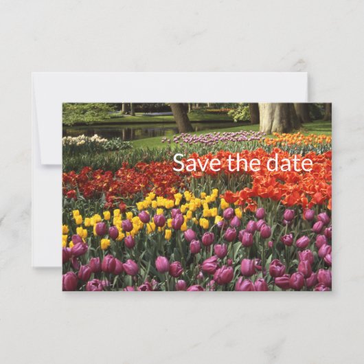 Tulip Flat Enregistrer La Carte Date (Devant)