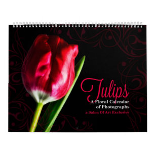 Tulip Floral Gardens 12 mois Calendrier GRANDE