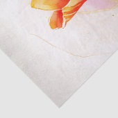 Tulip Floral-Waterverf ontkoppeling Tissuepapier (Detail)