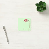 Tulip Flower Art Naam Post It Note Pad (Kantoor)