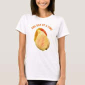 Tulip Flower One Day At A Time Inspirational T-shirt (Voorkant)