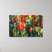 Tulip Garden Textured Canvas Afdruk (Voorkant)