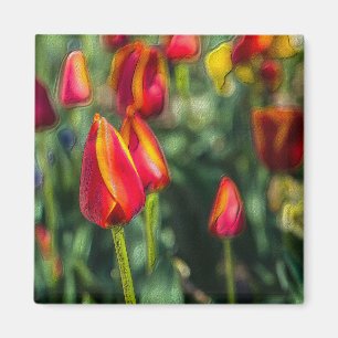 Tulip Garden Textured Magneet