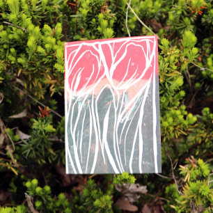 Tulip Gardening Art Kaart