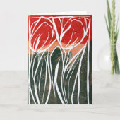 Tulip Gardening Art Kaart (Voorkant)