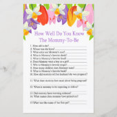 Tulip Hoe goed ken je het baby shower spel? (Voorkant)