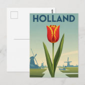 Tulip in Holland Netherlands Briefkaart (Voorkant / Achterkant)