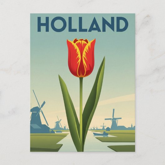 Tulip in Holland Netherlands Briefkaart (Voorkant)