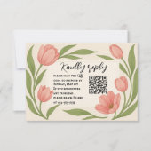 Tulip jamais après QR Code carte RSVP (Devant)