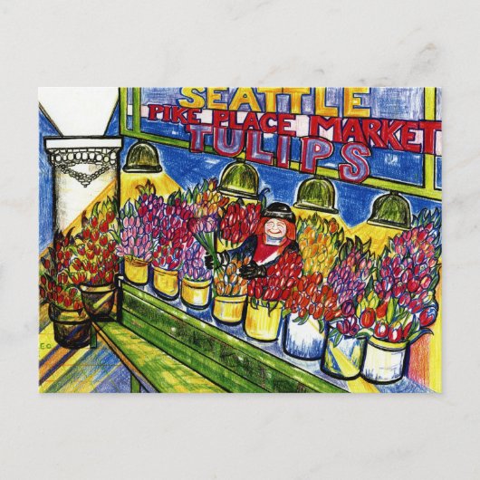Tulip Lady Briefkaart (Voorkant)