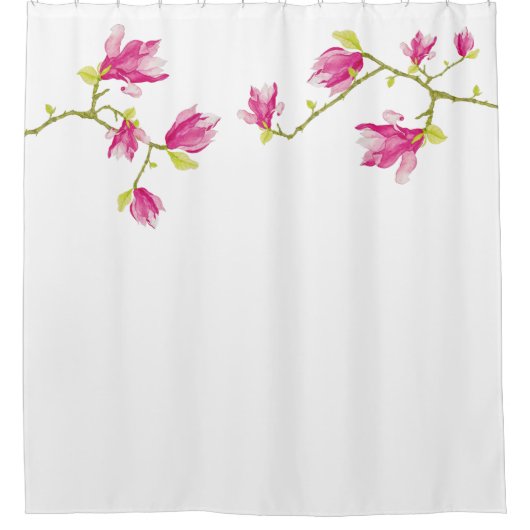 Tulip Magnolias sur un rideau de douche (Devant)