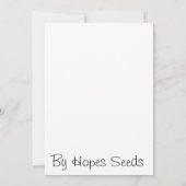 Tulip Mothes Day Kaart (Achterkant)