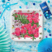 Tulip Papieren Bordje (Feest)