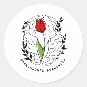 Tulip Parkinsons Awareness Ronde Sticker