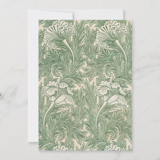 Tulip Pattern (1875) van William Morris Kaart (Voorkant)