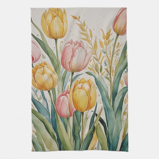 Tulip Reverie Theedoek (Verticaal)