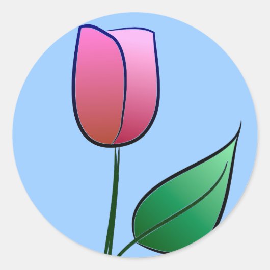 TULIP RONDE STICKER (Voorkant)