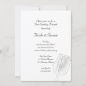 Tulip Sketch Spring Post Mariage Brunch Invitation (Devant)