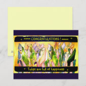 Tulip Square felicitatiekaarten Briefkaart (Voorkant / Achterkant)