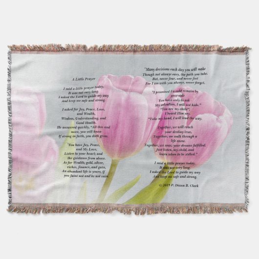 Tulip Throw "A Little Prayer" Deken (Voorkant)
