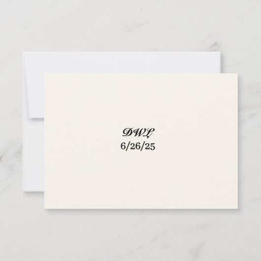 Tulip Treasure carte RSVP (Dos)