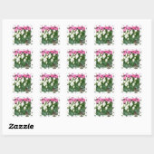 Tulip Vierkante Sticker (Vel)