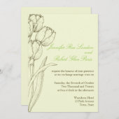 Tulip Wedding Invitations Flower Design Floral (Devant / Derrière)