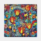 Tulipa 4 magneet (Voorkant)