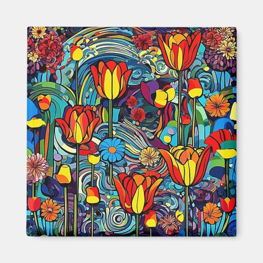 Tulipa 4 magneet (Voorkant)