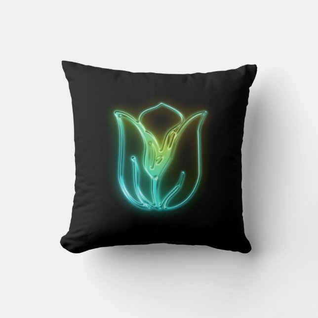 Tulipe américaine lumineuse Coussin Mojo (Recto)
