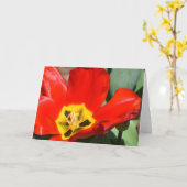 Tulipe, carte (Fleur jaune)