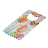Tulipe colorée et papillon Aquarelle florale (Devant Angle)