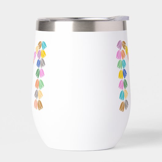 Tulipe colorée Lettrée "M" (Gauche)