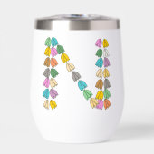 Tulipe colorée Lettrée "N" (Avant)